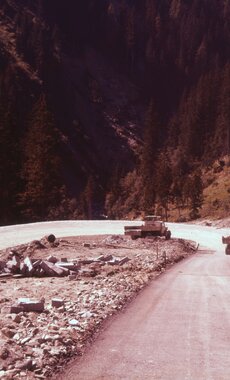 Historical picture of the Gerlos Alpine Road  | © gerlos-alpenstrasse.at/Archiv
