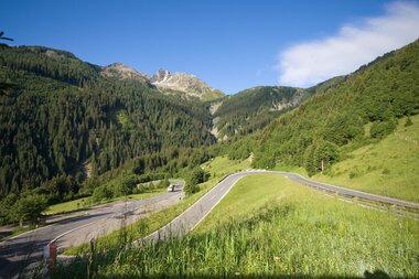 Gerlos Alpine Road, hairpin bends at the Schoenmoosalm | © gerlosstrasse.at/Reifmueller